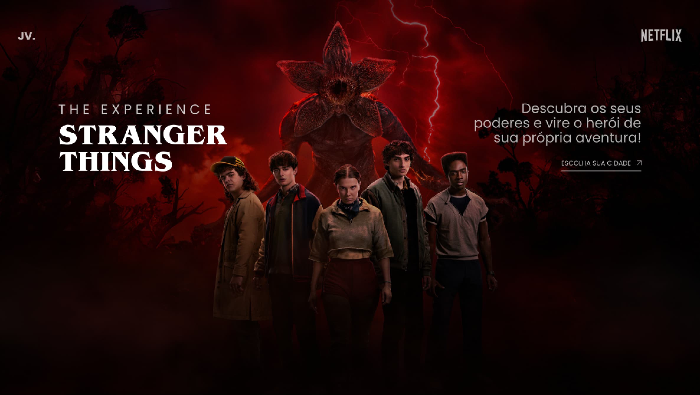 Captura de tela do projeto Stranger Things